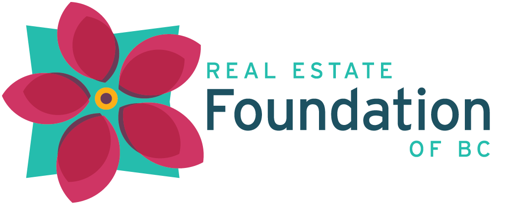 REFBC logo - a magenta flower on a teal background, next to the words Real Estate Foundation of BC